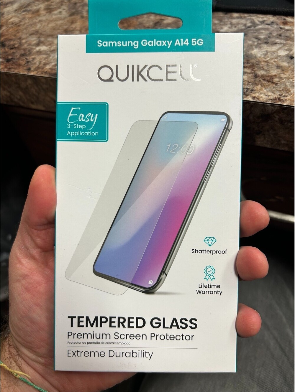 Quikcell Tempered Glass Screen Protector Samsung Galaxy A14 5G 9H GQC2156 New